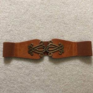 Buckle Belt Waistband Wide Elastic Stretch